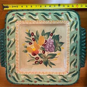 Certified International Pamela Gladding square Ceramic Platter